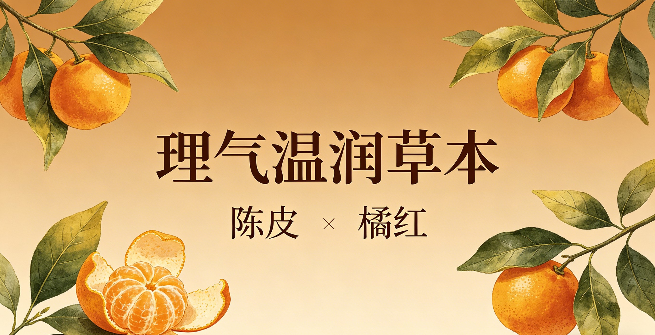 陈皮 橘红 理气温润草本